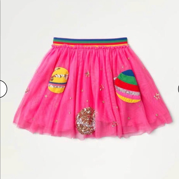 NWT mini boden Sequin Appliqué Tulle Skirt